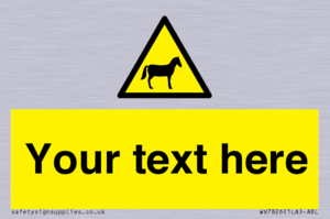 Custom warning horses